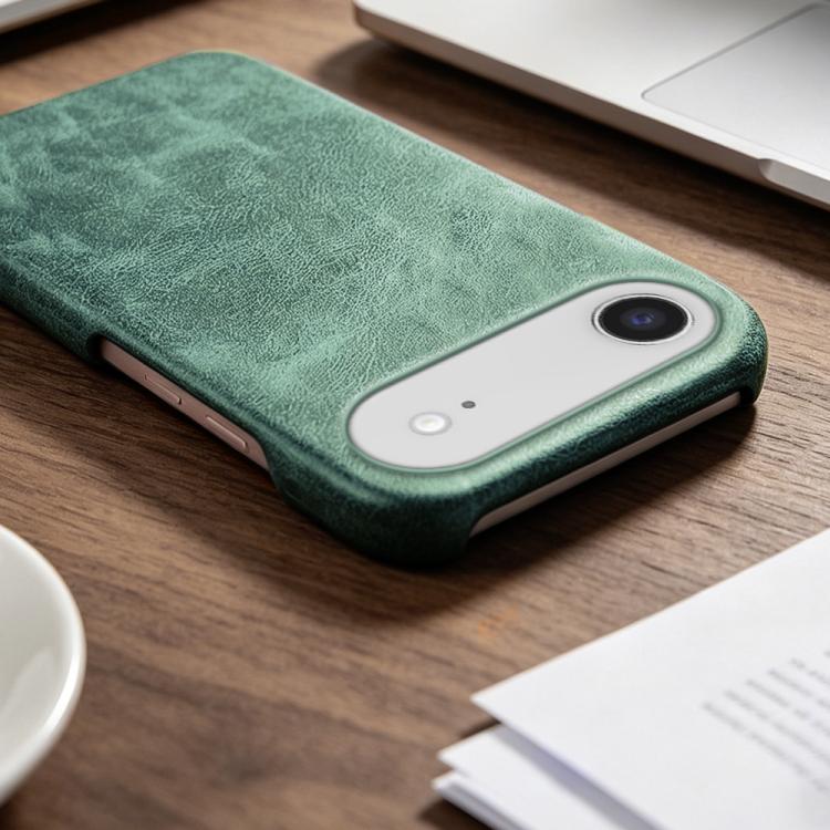 For iPhone Air Retro-skin Magnetic Vegan Leather Back Phone Case