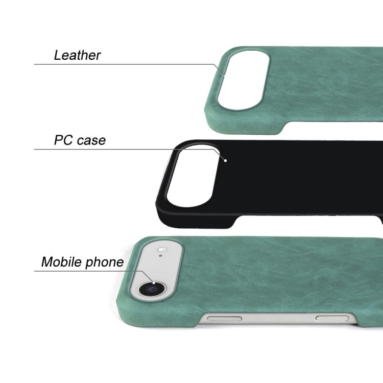 For iPhone Air Retro-skin Magnetic Vegan Leather Back Phone Case