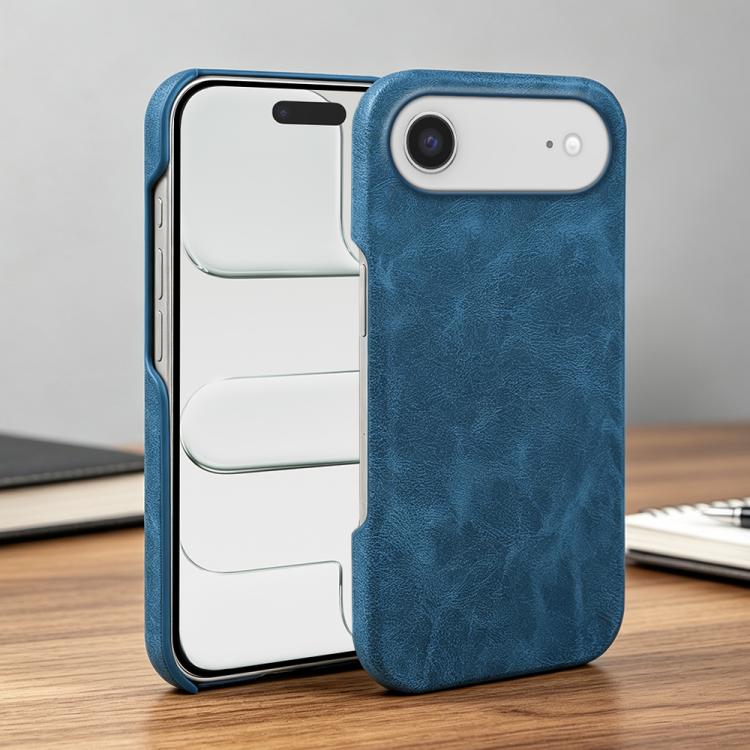 For iPhone Air Retro-skin Magnetic Vegan Leather Back Phone Case
