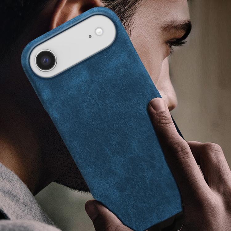 For iPhone Air Retro-skin Magnetic Vegan Leather Back Phone Case