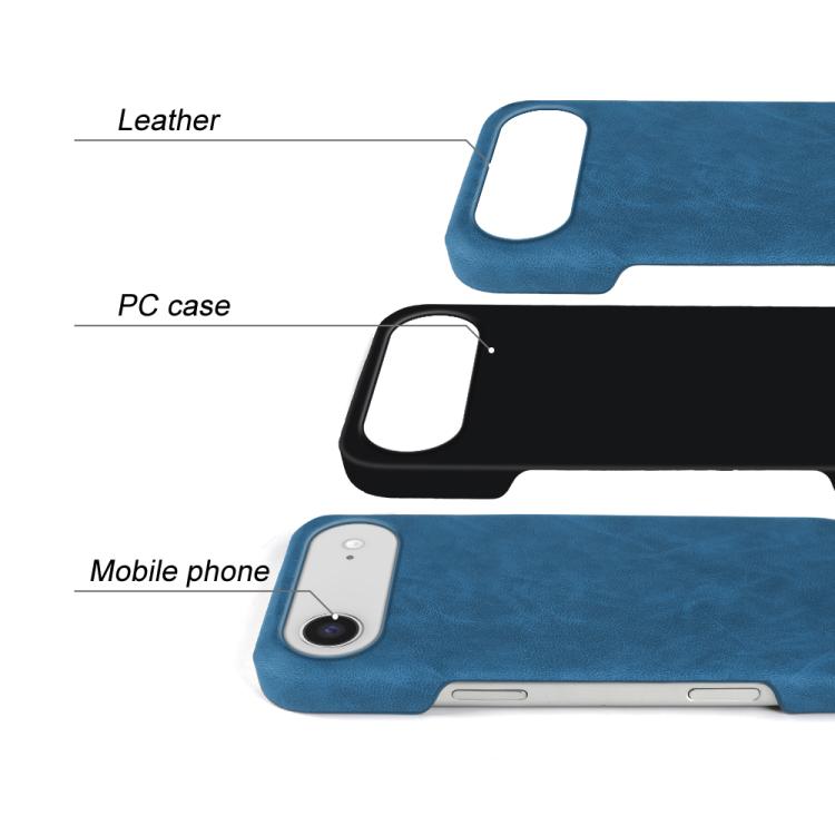 For iPhone Air Retro-skin Magnetic Vegan Leather Back Phone Case