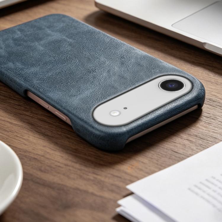 For iPhone Air Retro-skin Magnetic Vegan Leather Back Phone Case