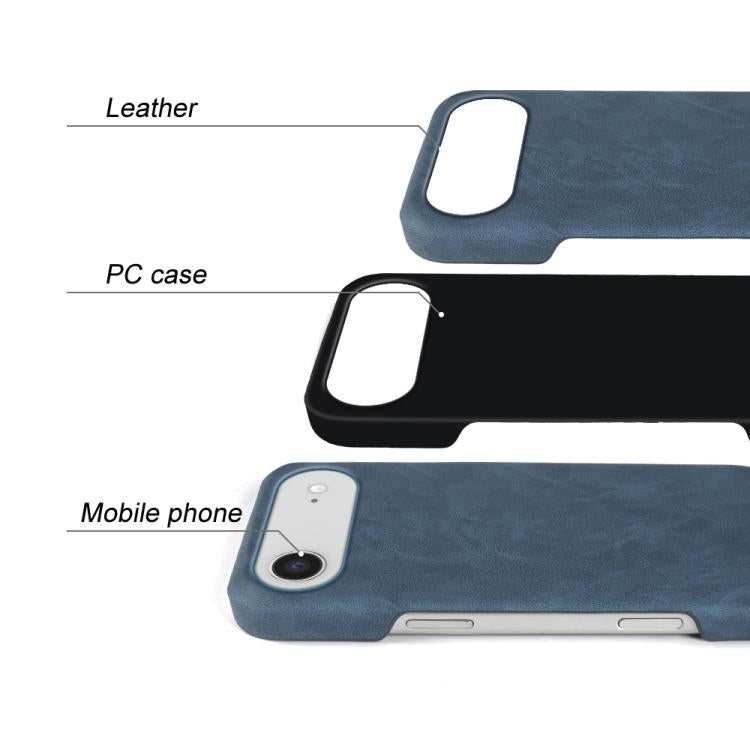 For iPhone Air Retro-skin Magnetic Vegan Leather Back Phone Case