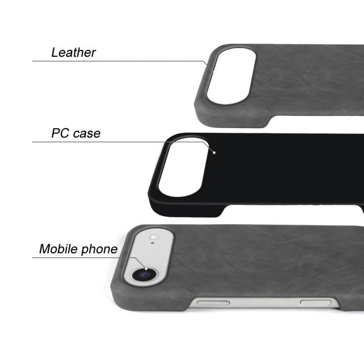 For iPhone Air Retro-skin Magnetic Vegan Leather Back Phone Case