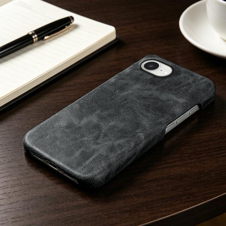 For iPhone 17e / 16e Retro-skin Magnetic Vegan Leather Back Phone Case