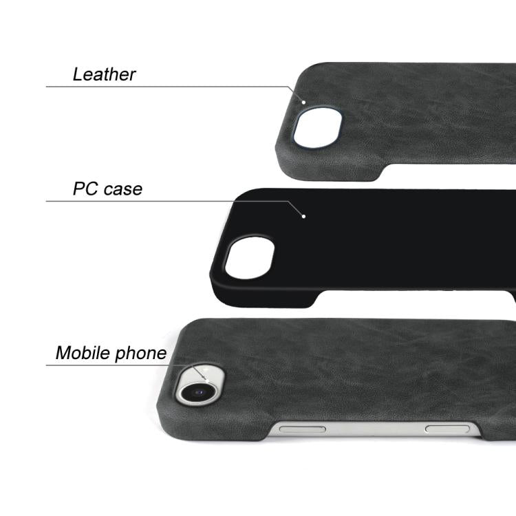 For iPhone 17e / 16e Retro-skin Magnetic Vegan Leather Back Phone Case