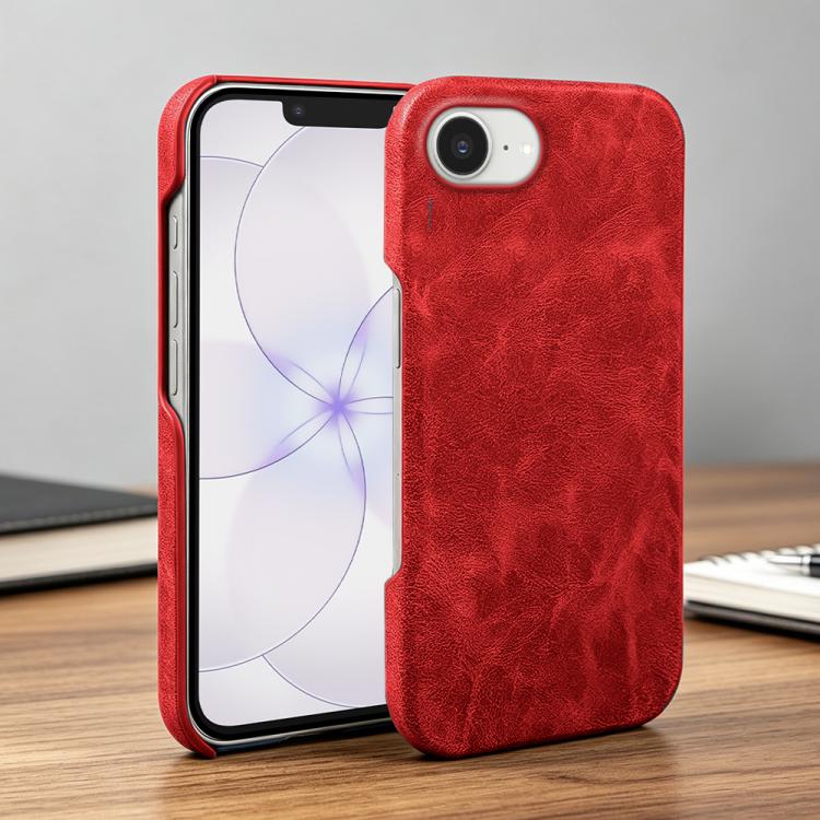 For iPhone 17e / 16e Retro-skin Magnetic Vegan Leather Back Phone Case