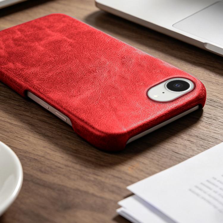 For iPhone 17e / 16e Retro-skin Magnetic Vegan Leather Back Phone Case