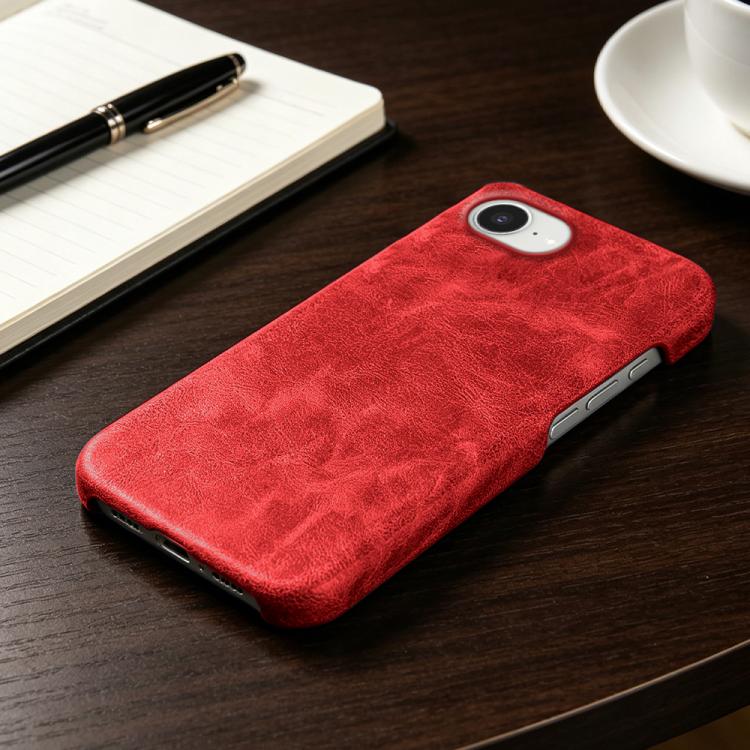 For iPhone 17e / 16e Retro-skin Magnetic Vegan Leather Back Phone Case