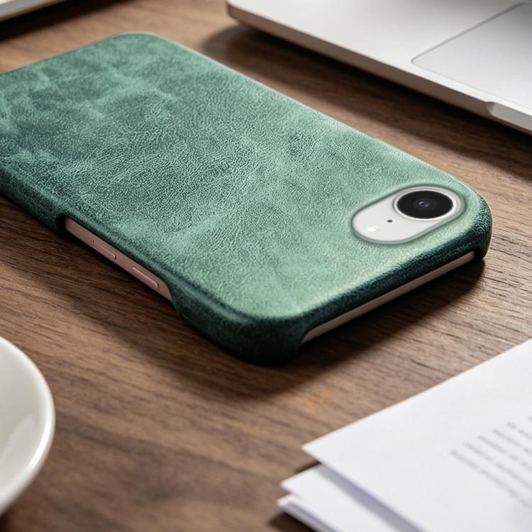 For iPhone 17e / 16e Retro-skin Magnetic Vegan Leather Back Phone Case