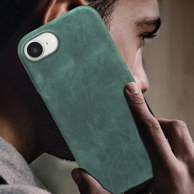 For iPhone 17e / 16e Retro-skin Magnetic Vegan Leather Back Phone Case