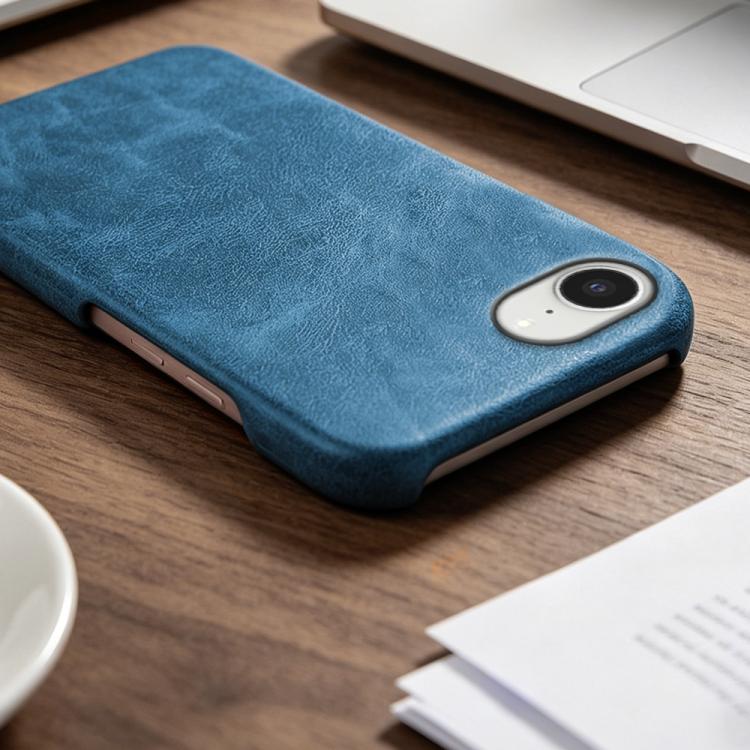 For iPhone 17e / 16e Retro-skin Magnetic Vegan Leather Back Phone Case