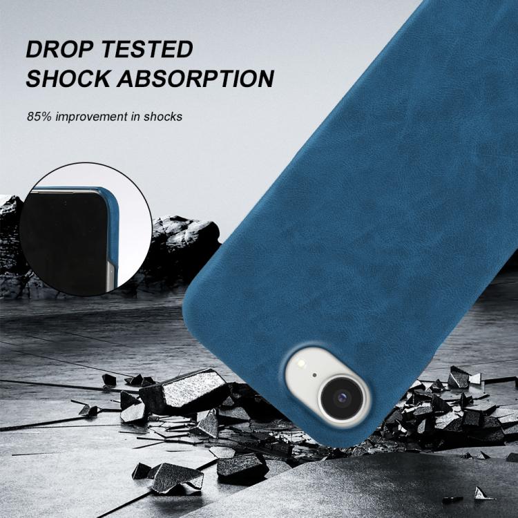 For iPhone 17e / 16e Retro-skin Magnetic Vegan Leather Back Phone Case