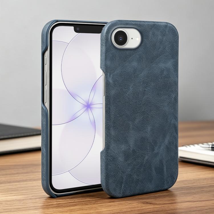 For iPhone 17e / 16e Retro-skin Magnetic Vegan Leather Back Phone Case