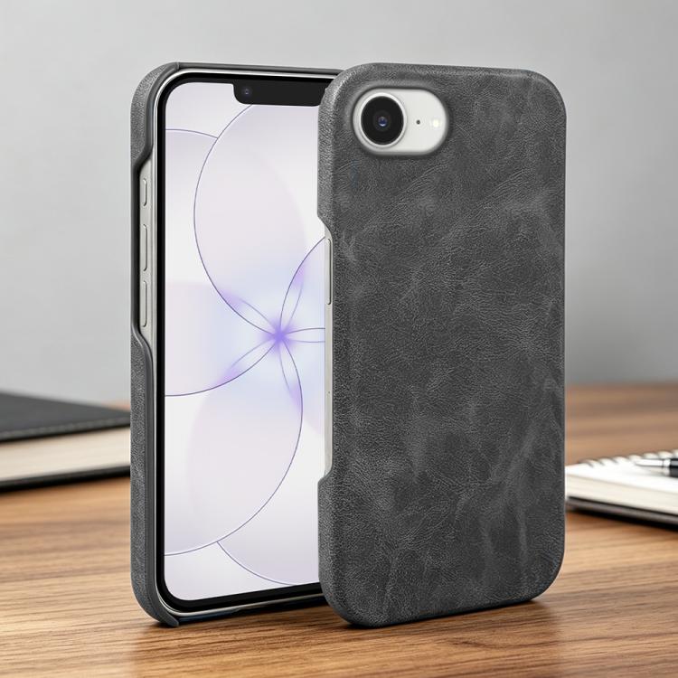 For iPhone 17e / 16e Retro-skin Magnetic Vegan Leather Back Phone Case
