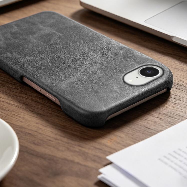 For iPhone 17e / 16e Retro-skin Magnetic Vegan Leather Back Phone Case