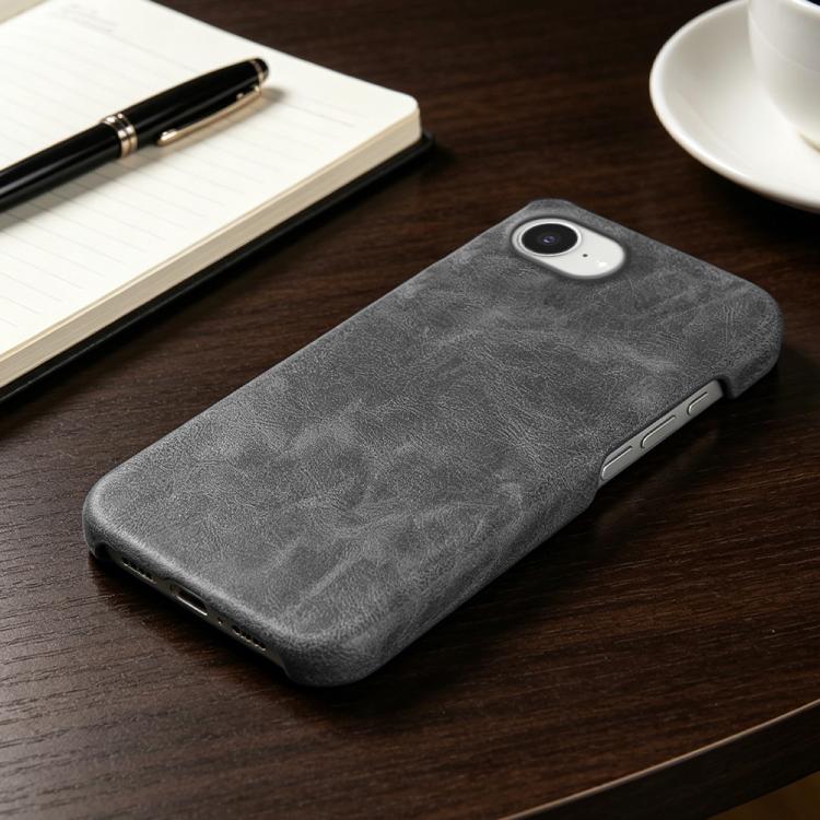 For iPhone 17e / 16e Retro-skin Magnetic Vegan Leather Back Phone Case