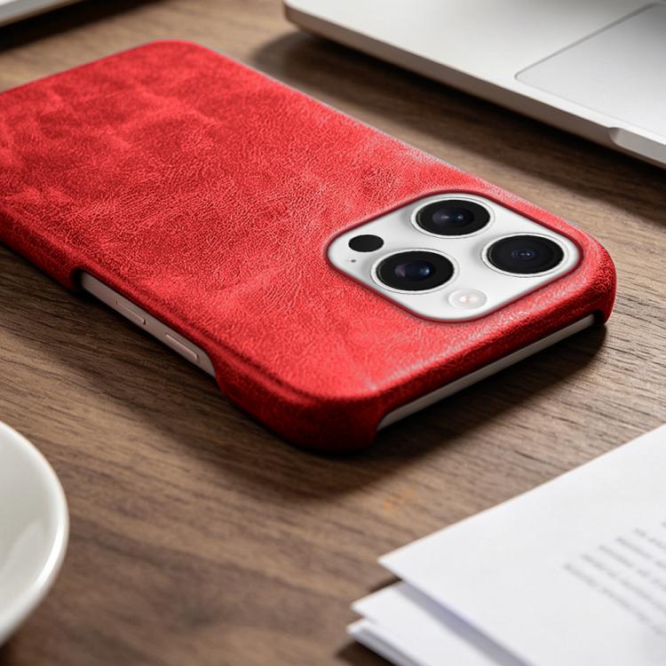 For iPhone 16 Pro Max Retro-skin Magnetic Vegan Leather Back Phone Case
