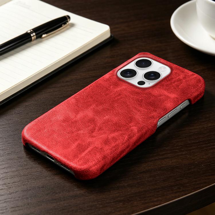 For iPhone 16 Pro Max Retro-skin Magnetic Vegan Leather Back Phone Case