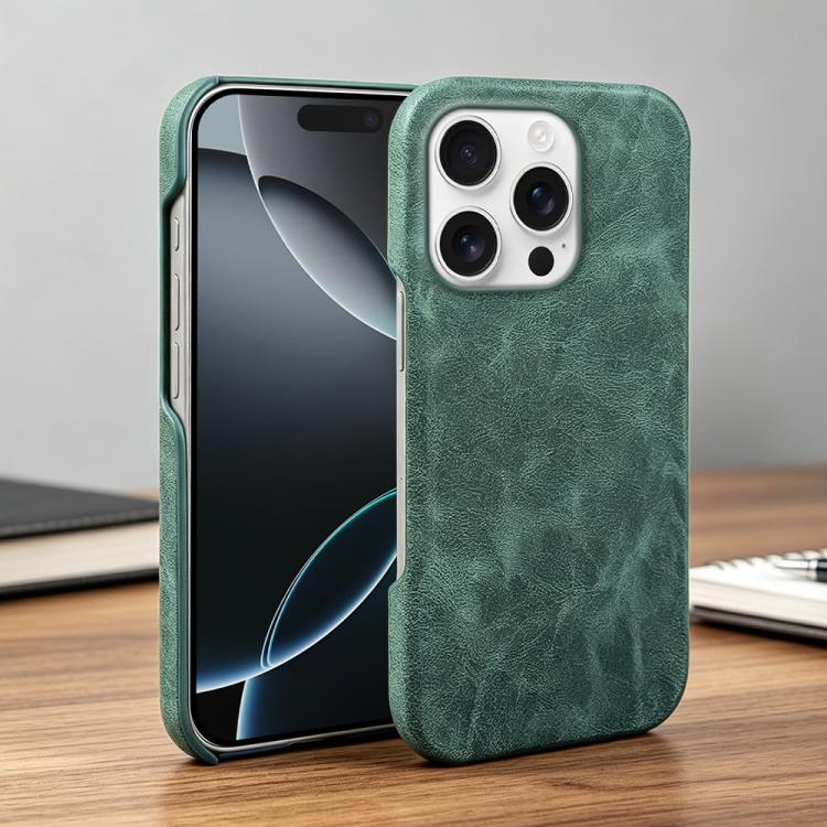 For iPhone 16 Pro Max Retro-skin Magnetic Vegan Leather Back Phone Case