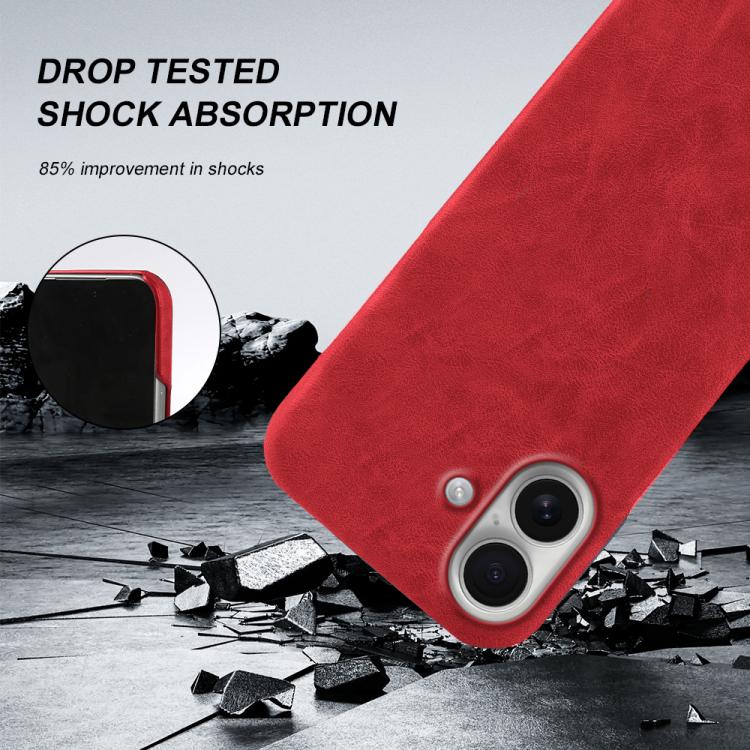 For iPhone 16 Plus Retro-skin Magnetic Vegan Leather Back Phone Case
