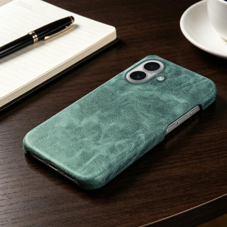 For iPhone 16 Plus Retro-skin Magnetic Vegan Leather Back Phone Case