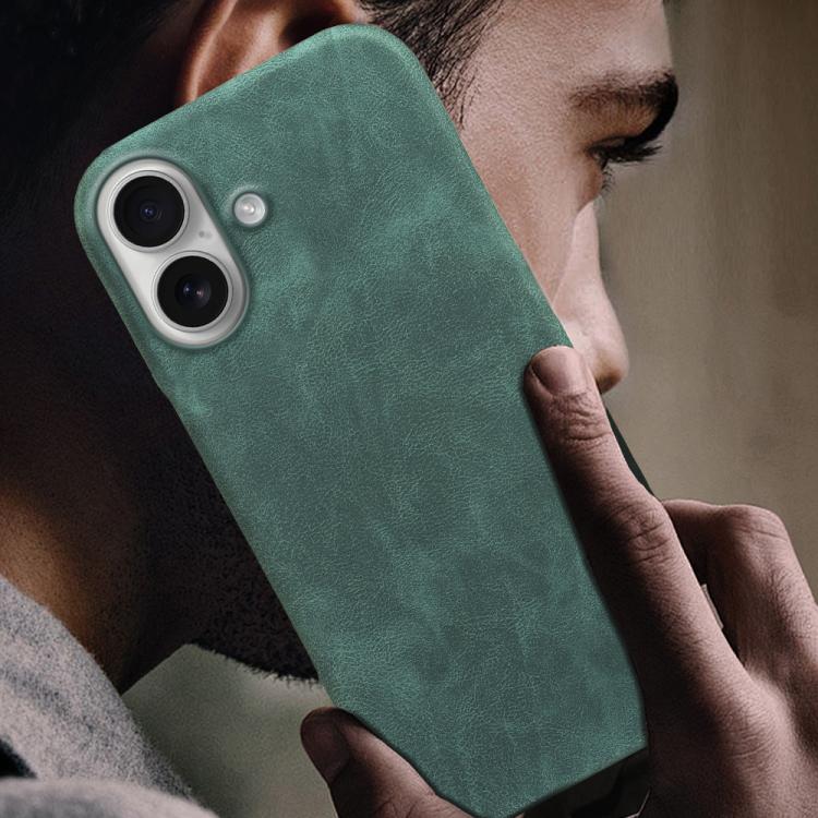 For iPhone 16 Plus Retro-skin Magnetic Vegan Leather Back Phone Case