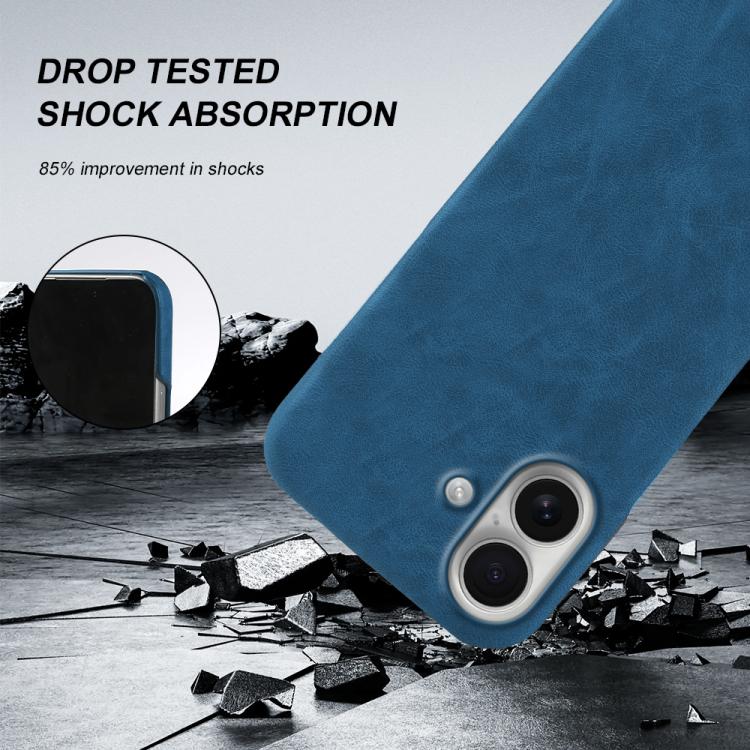For iPhone 16 Plus Retro-skin Magnetic Vegan Leather Back Phone Case