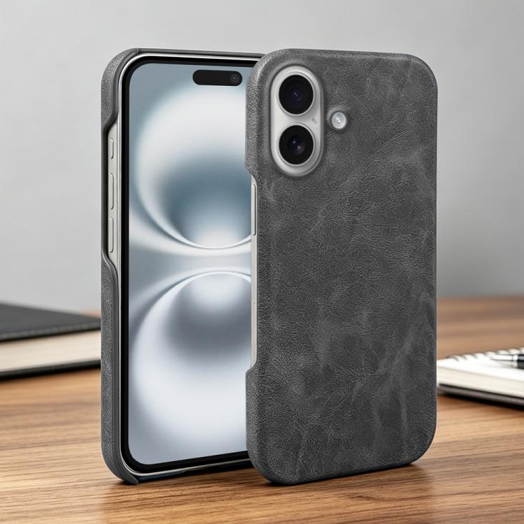 For iPhone 16 Plus Retro-skin Magnetic Vegan Leather Back Phone Case