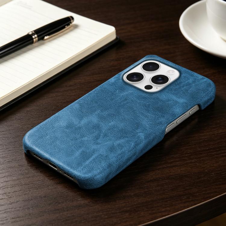 For iPhone 16 Pro Retro-skin Magnetic Vegan Leather Back Phone Case