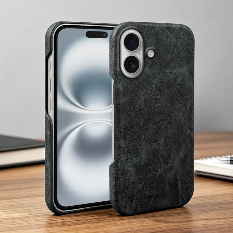 For iPhone 16 Retro-skin Magnetic Vegan Leather Back Phone Case
