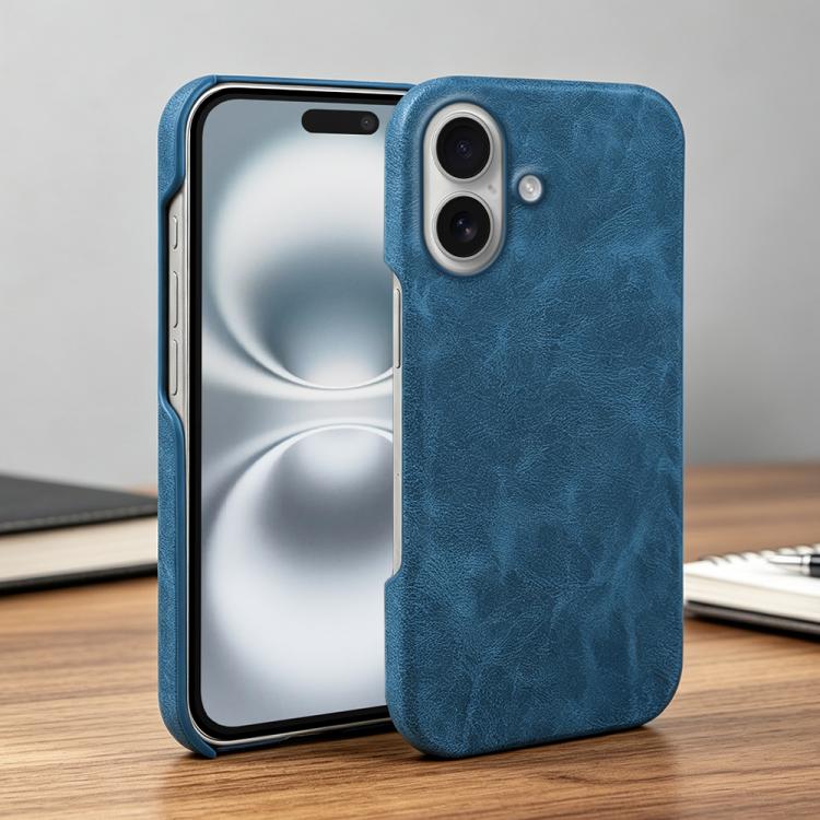 For iPhone 16 Retro-skin Magnetic Vegan Leather Back Phone Case