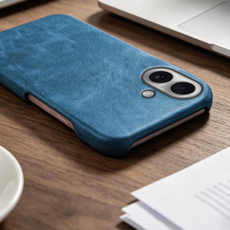 For iPhone 16 Retro-skin Magnetic Vegan Leather Back Phone Case