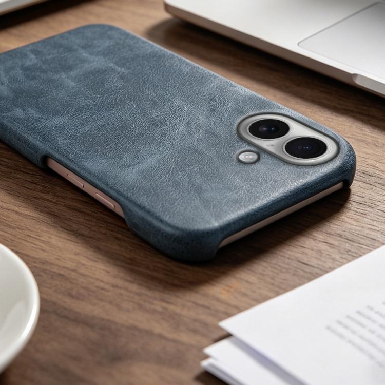 For iPhone 16 Retro-skin Magnetic Vegan Leather Back Phone Case