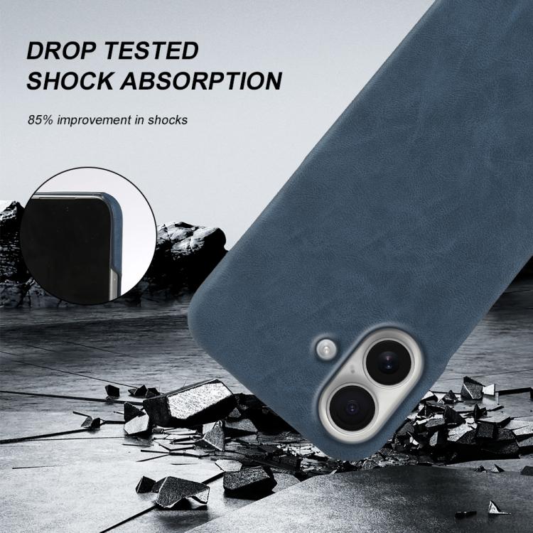 For iPhone 16 Retro-skin Magnetic Vegan Leather Back Phone Case