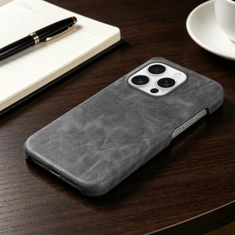 For iPhone 15 Pro Max Retro-skin Magnetic Vegan Leather Back Phone Case