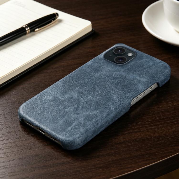 For iPhone 15 Plus Retro-skin Magnetic Vegan Leather Back Phone Case