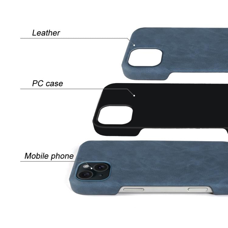 For iPhone 15 Plus Retro-skin Magnetic Vegan Leather Back Phone Case