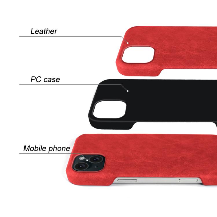 For iPhone 15 Retro-skin Magnetic Vegan Leather Back Phone Case