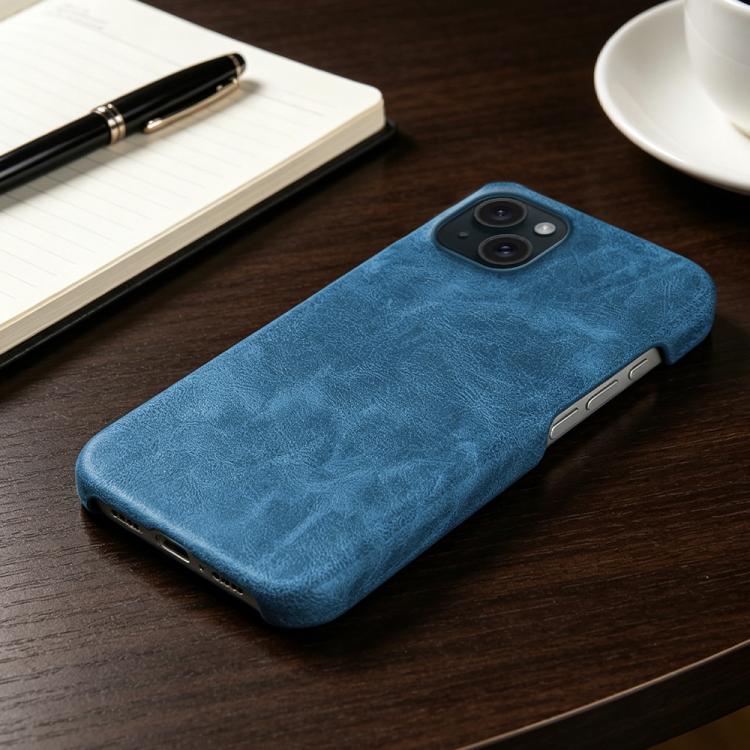 For iPhone 15 Retro-skin Magnetic Vegan Leather Back Phone Case