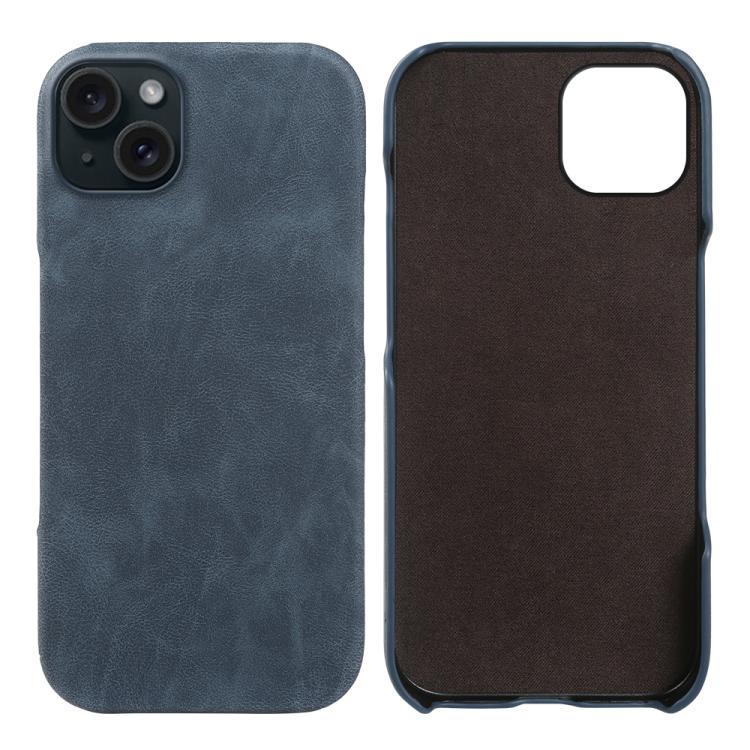 For iPhone 15 Retro-skin Magnetic Vegan Leather Back Phone Case