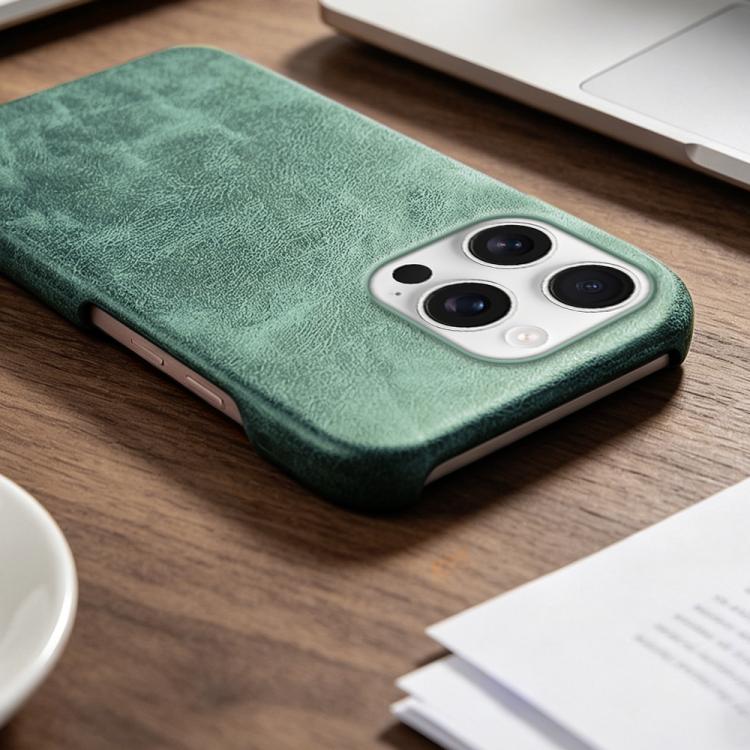 For iPhone 14 Pro Max Retro-skin Magnetic Vegan Leather Back Phone Case