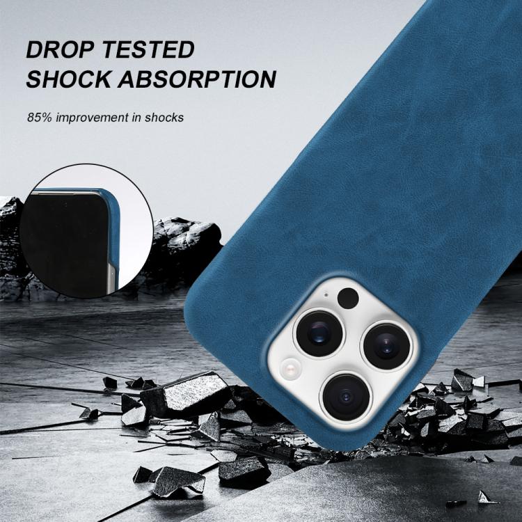 For iPhone 14 Pro Max Retro-skin Magnetic Vegan Leather Back Phone Case