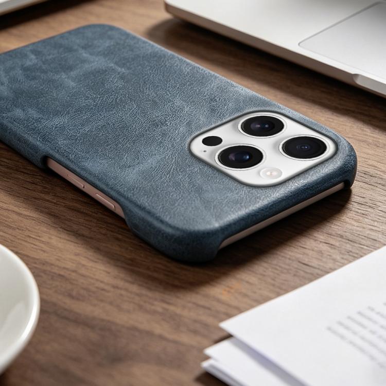 For iPhone 14 Pro Max Retro-skin Magnetic Vegan Leather Back Phone Case