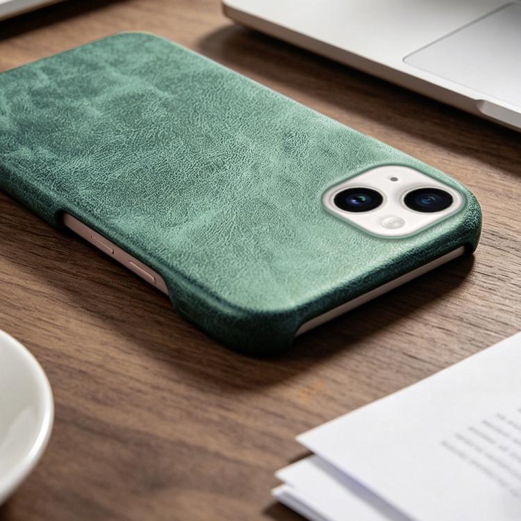 For iPhone 14 Plus Retro-skin Magnetic Vegan Leather Back Phone Case