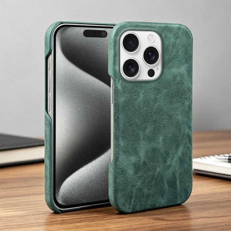 Fro iPhone 14 Pro Retro-skin Magnetic Vegan Leather Back Phone Case