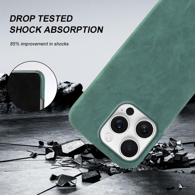 Fro iPhone 14 Pro Retro-skin Magnetic Vegan Leather Back Phone Case