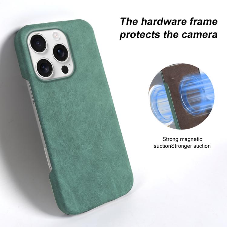 Fro iPhone 14 Pro Retro-skin Magnetic Vegan Leather Back Phone Case
