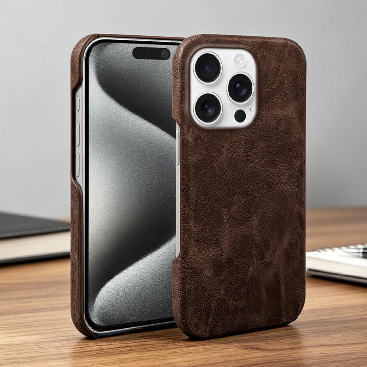 Fro iPhone 14 Pro Retro-skin Magnetic Vegan Leather Back Phone Case