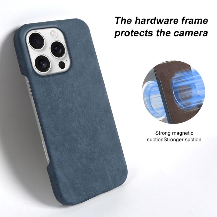 Fro iPhone 14 Pro Retro-skin Magnetic Vegan Leather Back Phone Case